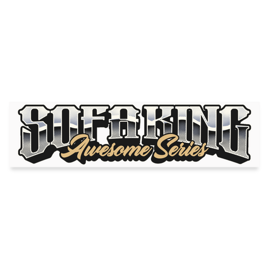 SOFAKING Awesome Event Bumper Sticker - white matte