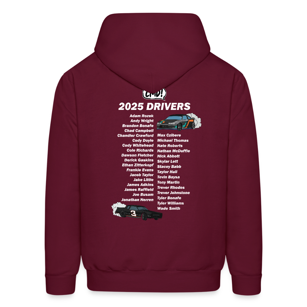 SofaKing Awesome Drivers Hoodie - burgundy
