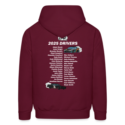 SofaKing Awesome Drivers Hoodie - burgundy