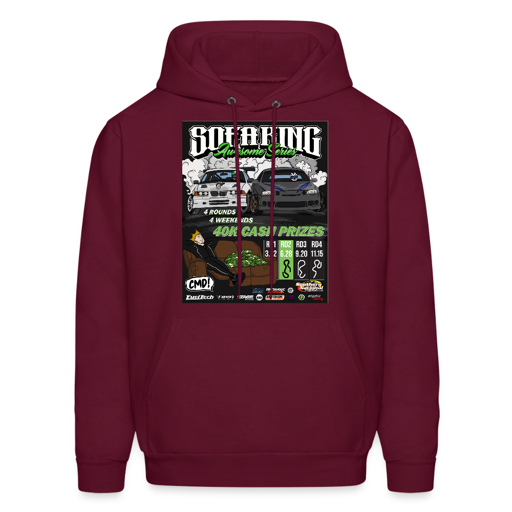 SofaKing Awesome Drivers Hoodie - burgundy
