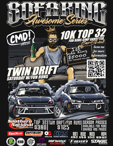 The Sofa King Awesome Event presented by KBD Body Kits - General admission 2 Day - CMDrift