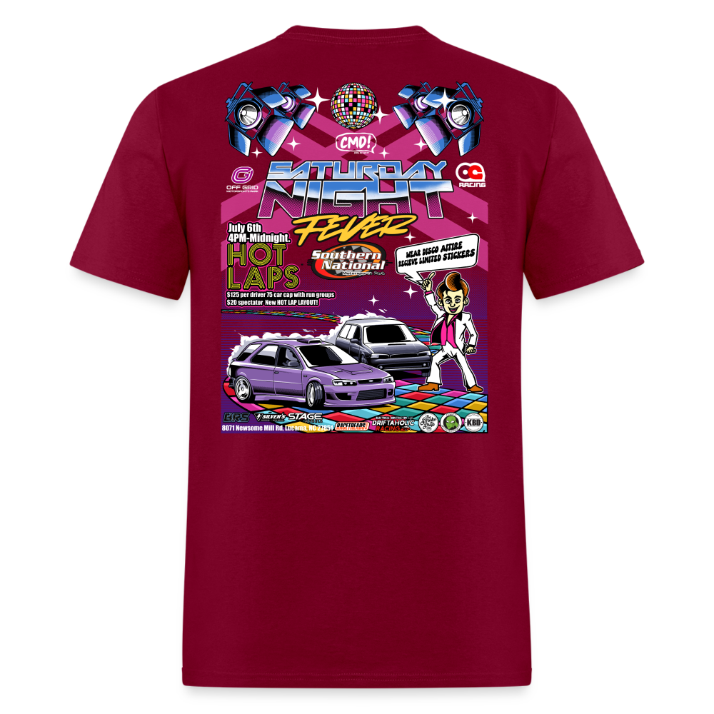 Saturday Night Fever Event Tee (2024) - burgundy