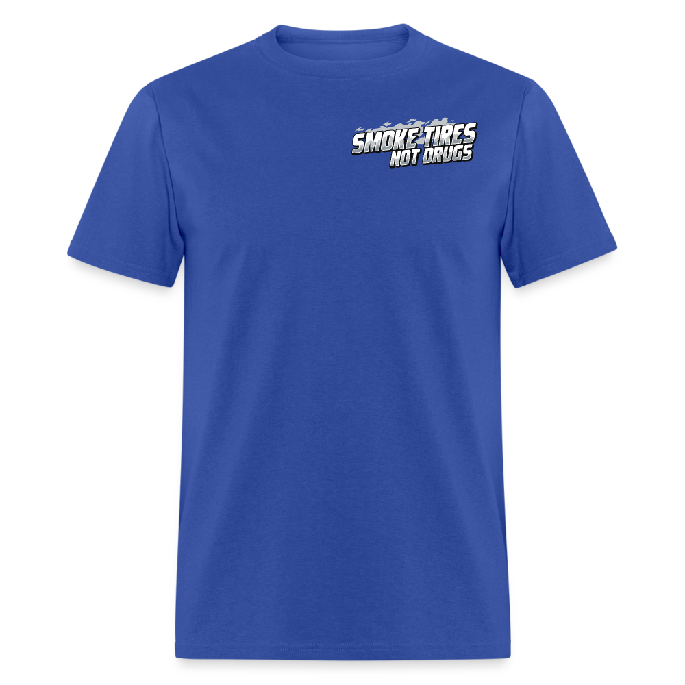 Smoke Tires Not Drugs Event Tee (2024) - royal blue