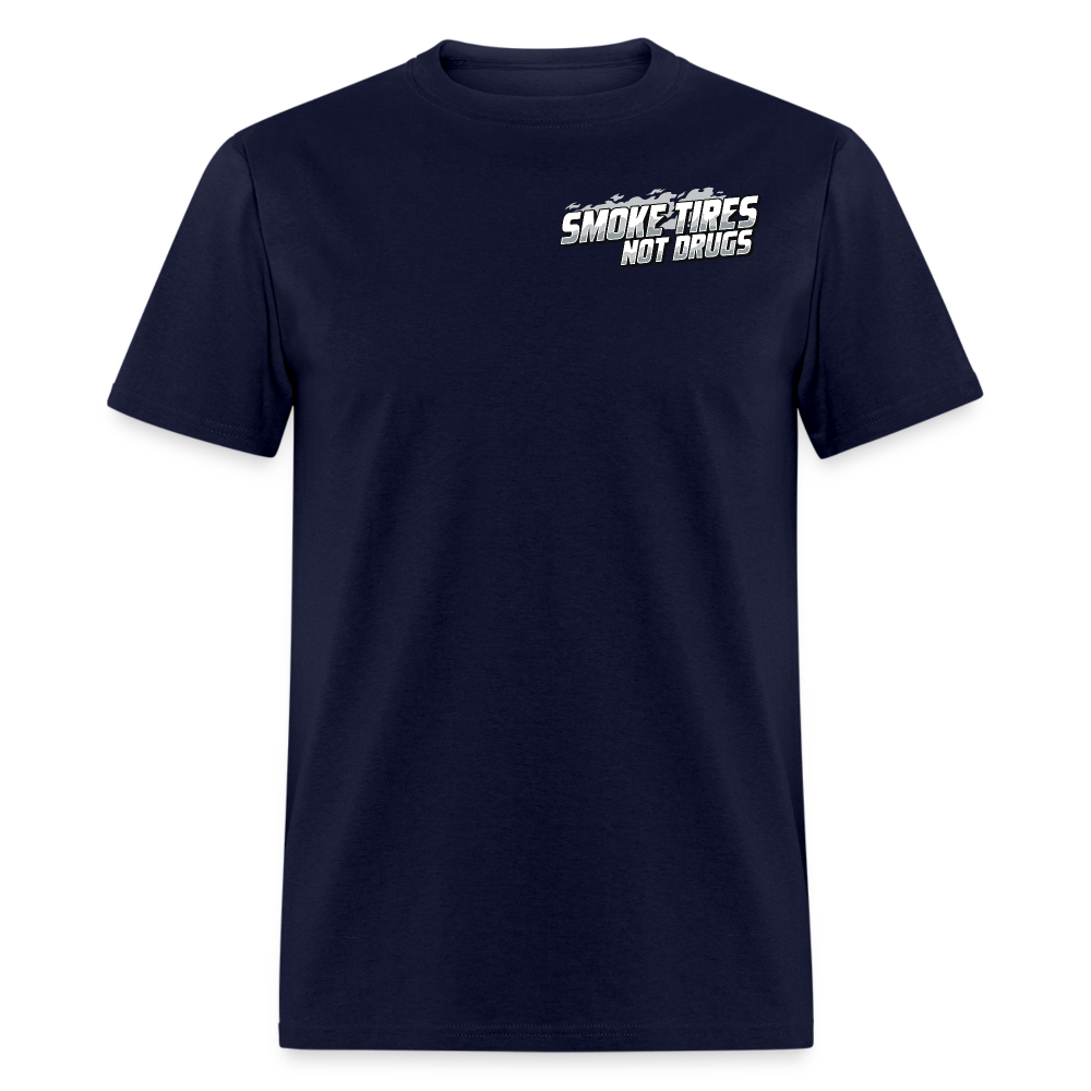 Smoke Tires Not Drugs Event Tee (2024) - navy