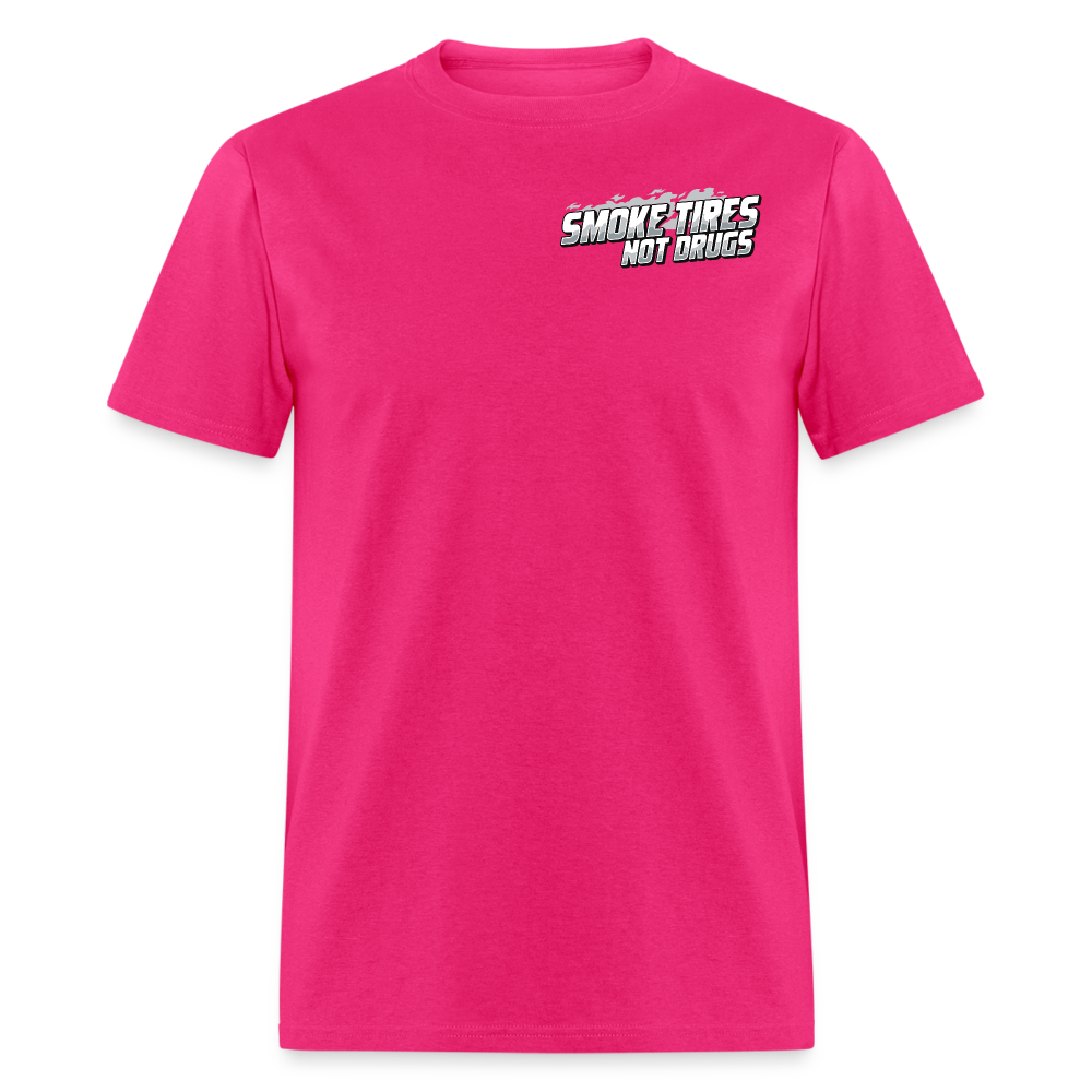 Smoke Tires Not Drugs Event Tee (2024) - fuchsia