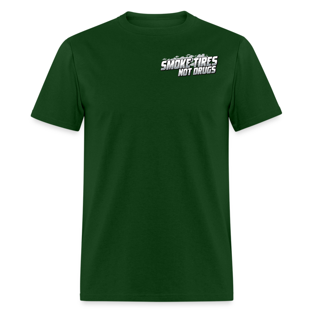 Smoke Tires Not Drugs Event Tee (2024) - forest green