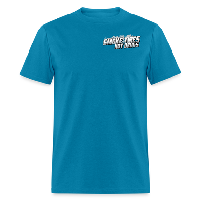 Smoke Tires Not Drugs Event Tee (2024) - turquoise