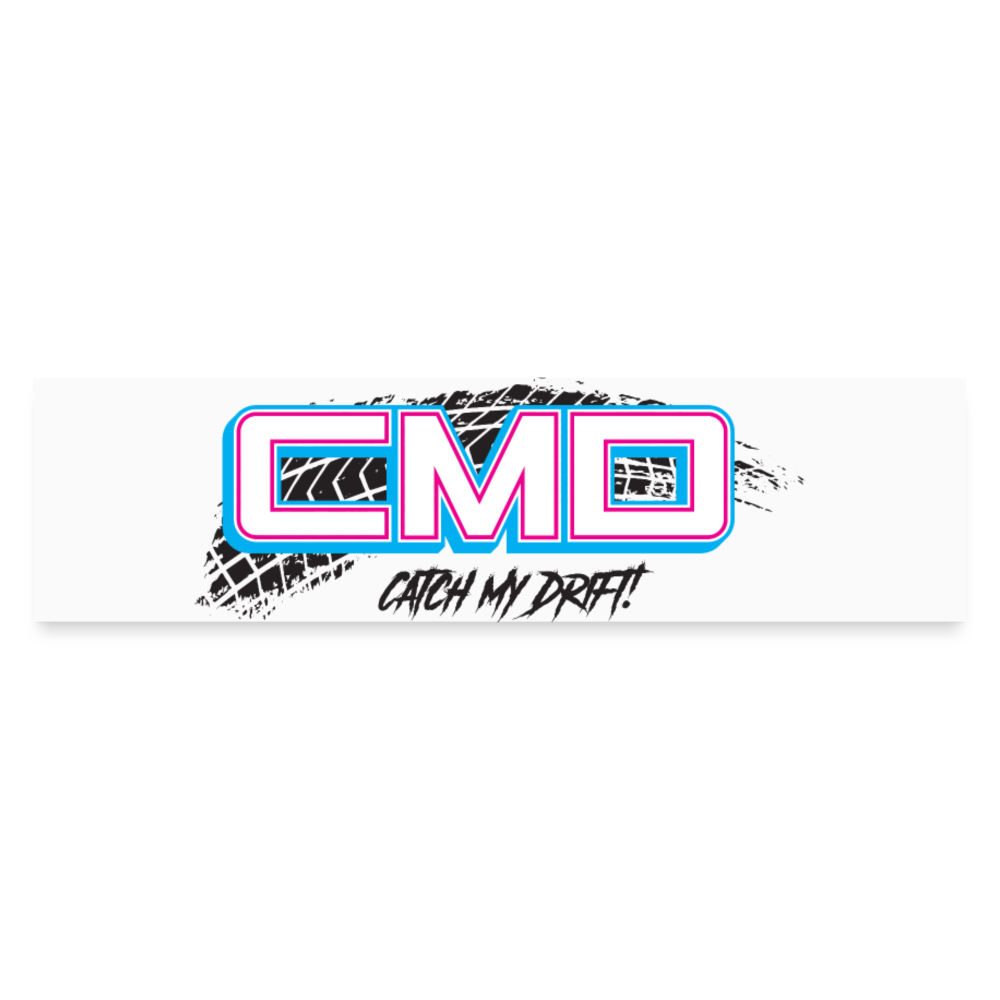 CMD Bumper Sticker - white matte