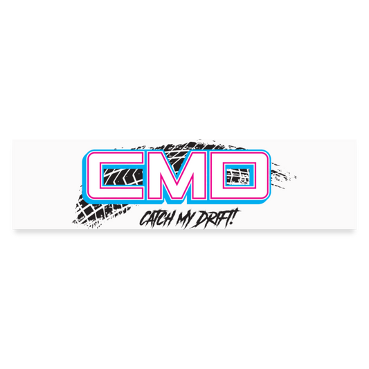 CMD Bumper Sticker - white matte