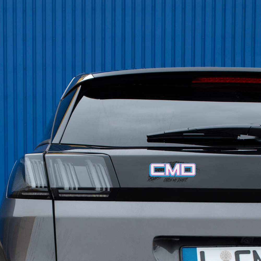 CMD Bumper Sticker - white matte