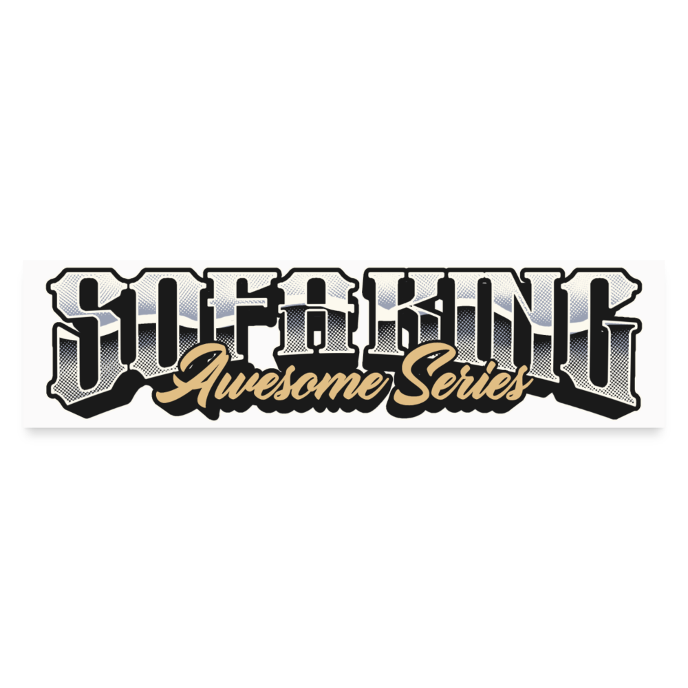 SOFAKING Awesome Event Bumper Sticker - white matte