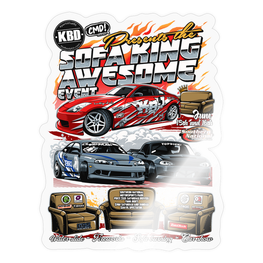 SOFAKING Awesome Event Sticker 1 - transparent glossy